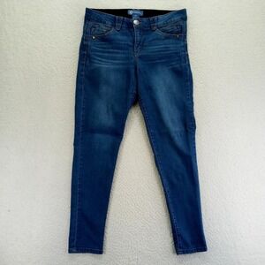 Democray‎ "Ab"solution Jeans Women Size 10 Dark Wash Skinny Leg Stretch